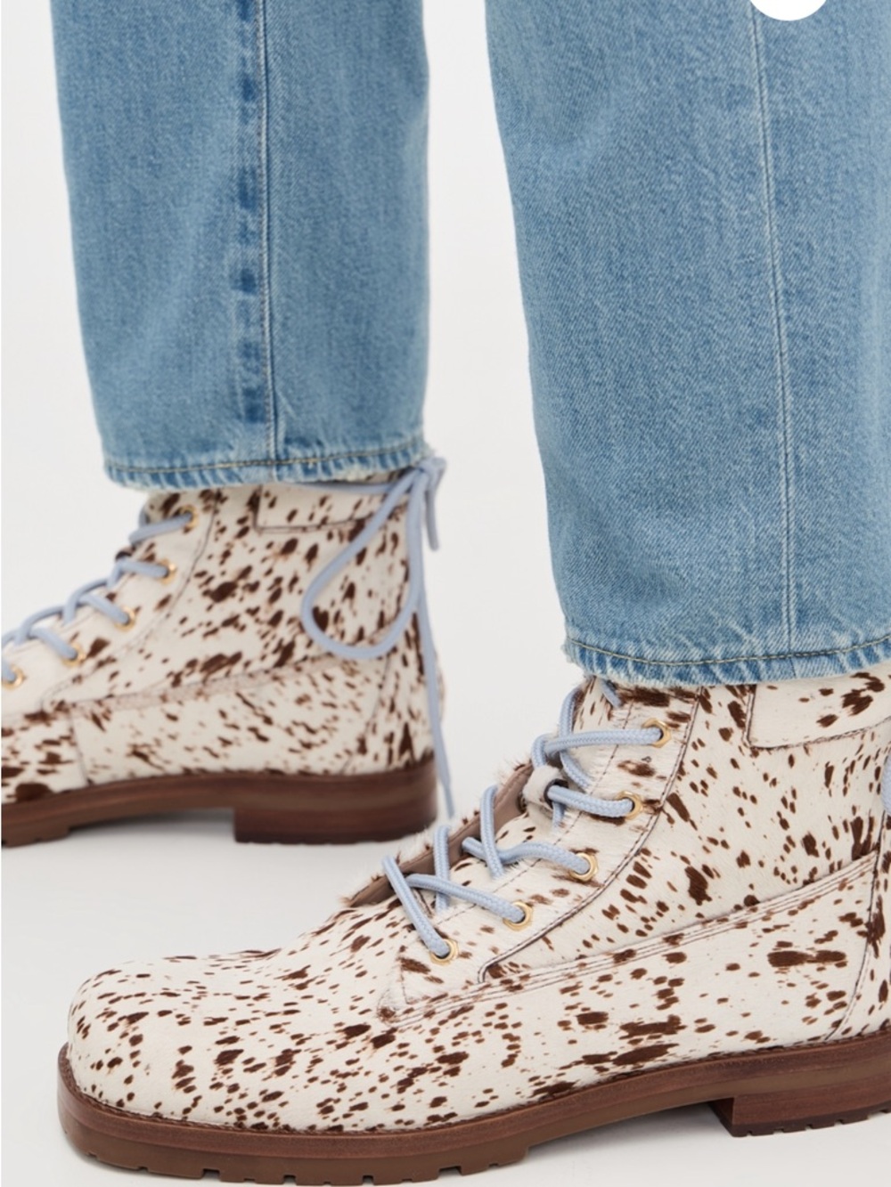 Women's Farm Rio Trekking Boots, Cow Print Lace-Up Ankle Boots, NIB, Various - Picture 2 of 10